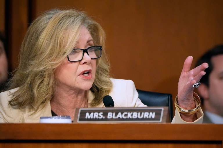 Sen. Marsha Blackburn (R-TN) speaks.
