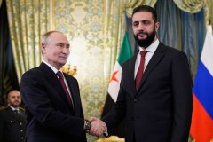 Syria’s Sharaa meets Putin in Moscow, but Assad haunts event from the shadows