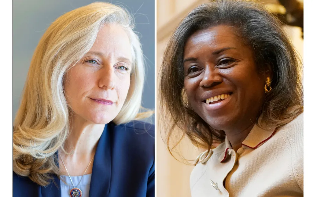 Former Democratic Virginia Rep. Abigail Spanberger and Republican Lt. Gov. Winsome Earle-Sears.