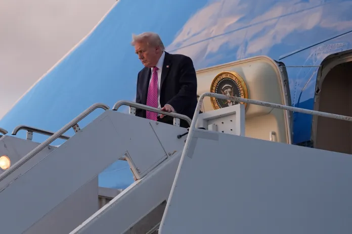 FBI investigating hunting stand with line of sight to Air Force One