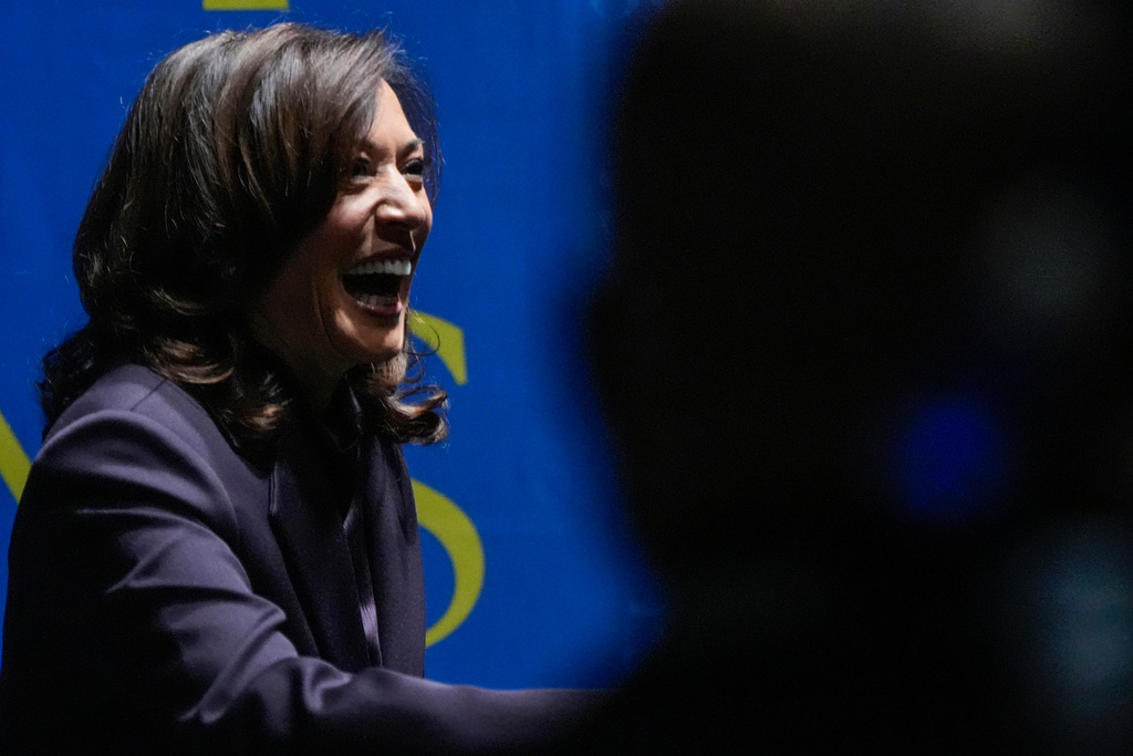 Kamala Harris says Democrats need post-Trump message to fix ‘flawed status quo’