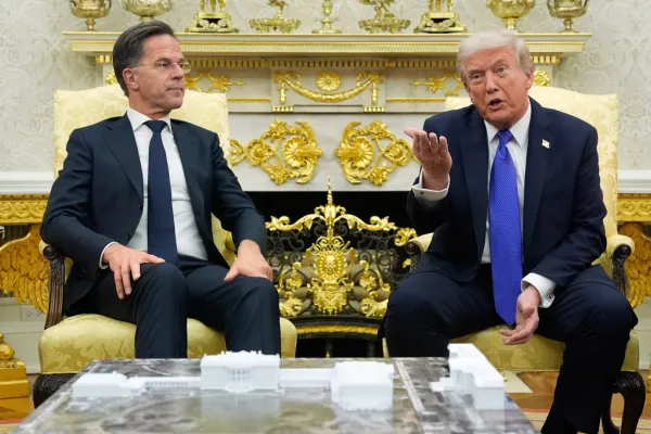Trump hosts NATO secretary as he turns up the heat on Russia