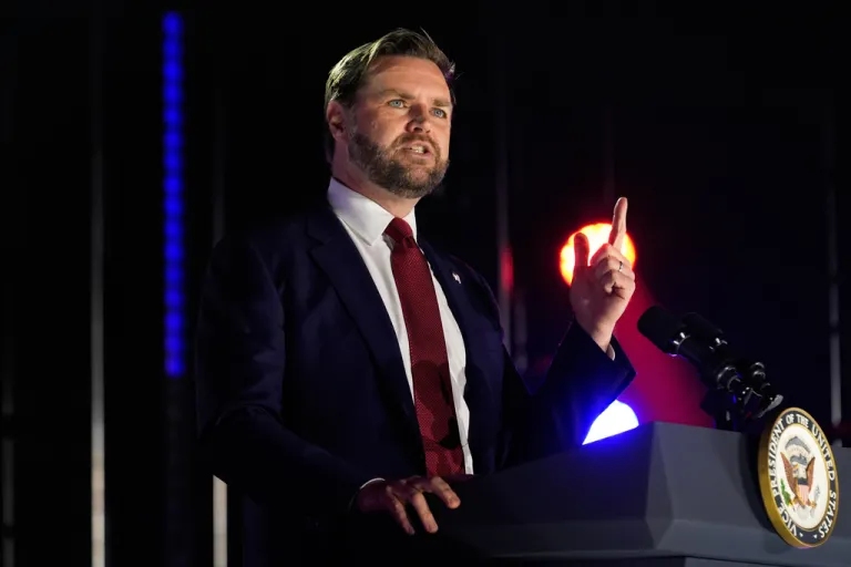 Vice President JD Vance speaks onstage.