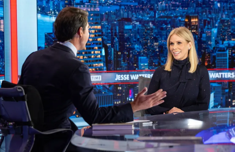 Actor Cheryl Hines and Fox News host Jesse Watters.