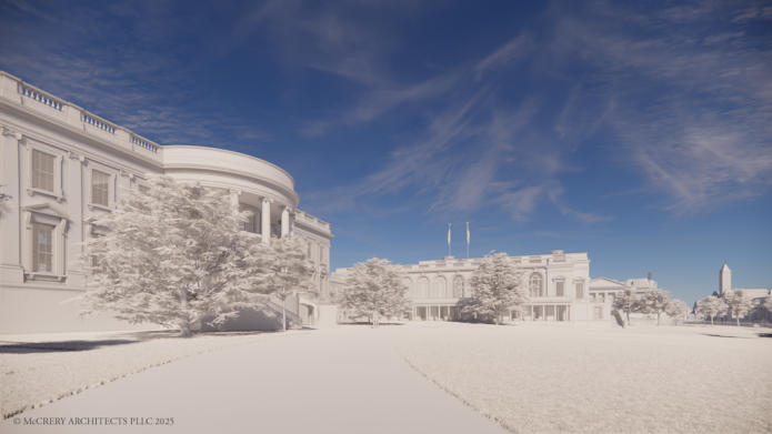 The White House announced and released images of what the East Wing ballroom will look like.