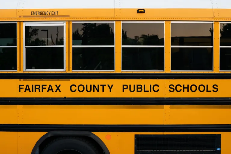 Fairfax County Public Schools bus .