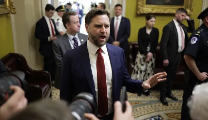 Vance warns Senate GOP not to buck Trump with tariff votes Vance warns Senate GOP not to buck Trump with tariff votes