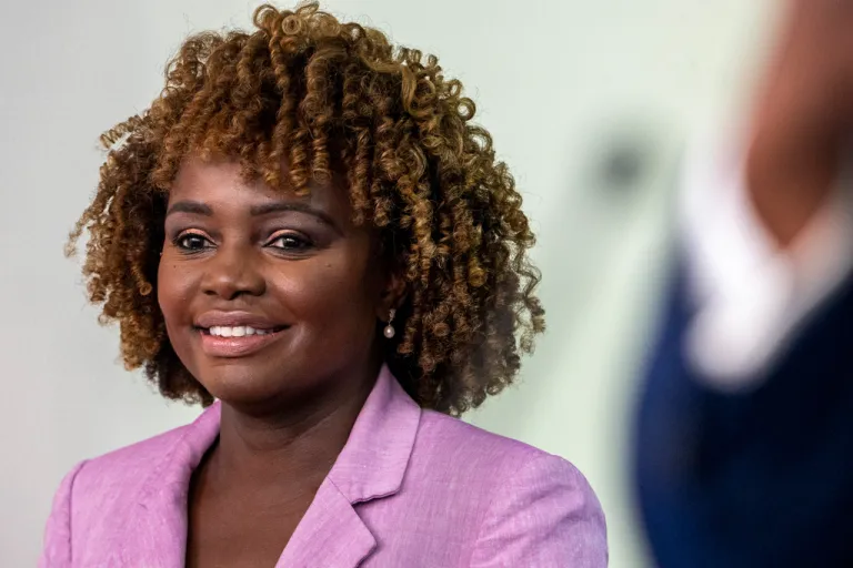 White House press secretary Karine Jean-Pierre, attends a news conference, Thursday, May 16, 2024, in the briefing room at the White House in Washington. (AP Photo/Jacquelyn Martin)