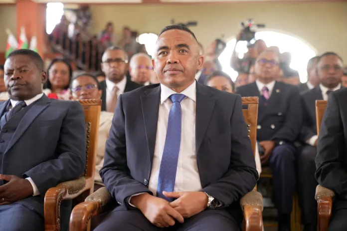 Madagascar’s coup leader is sworn in as president after a military takeover condemned by UN Madagascar’s coup leader is sworn in as president after a military takeover condemned by UN