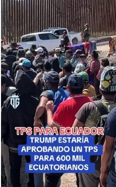 
A social media post from Mexican smugglers falsely states that President Donald Trump has approved 600,000 Ecuadorians in the United States to be protected from deportation. (Courtesy of U.S. Border Patrol)