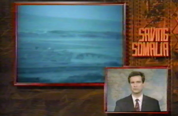 The author reports on the U.S. intervention in Somalia, at the start of his three-decade career covering the Pentagon, Dec. 8, 1992. (Courtesy of Jamie McIntyre)