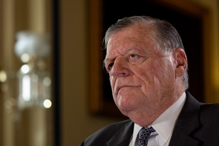 Rep. Tom Cole (R-OK) sits for an interview on Oct. 22, 2025.