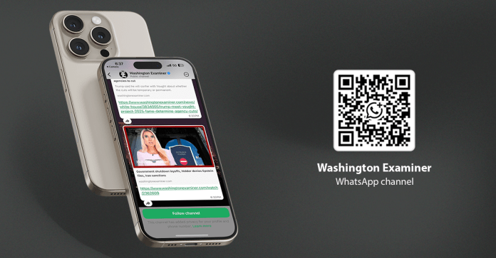 washington examiner Whatsapp Channel