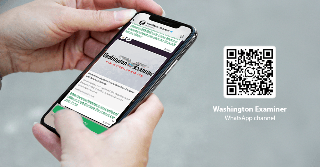 Washington Examiner launches WhatsApp channel for breaking news and analysis