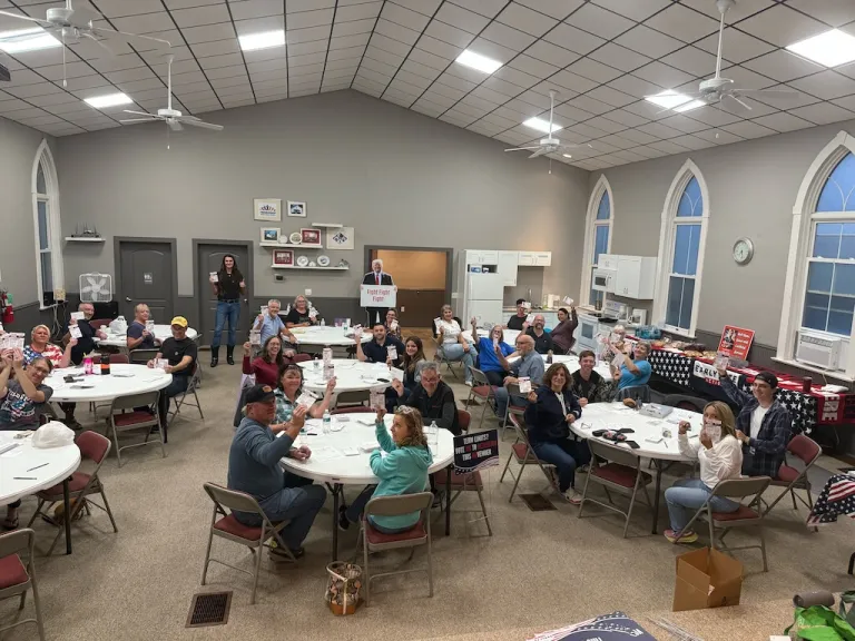 Tricia Aulbach, regional coordinator for Early Vote Action, led a group of volunteers to send out over 10,000 postcards to Amish voters in Pennsylvania, many of them located in Lawrence and Mercer counties in Western Pennsylvania as a reminder to vote 