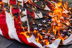 Trump advises that anyone burning American flag will be imprisoned for a year
