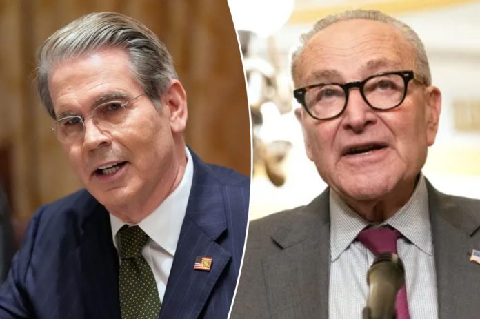 Bessent: government held ‘hostage’ by Schumer’s poll numbers