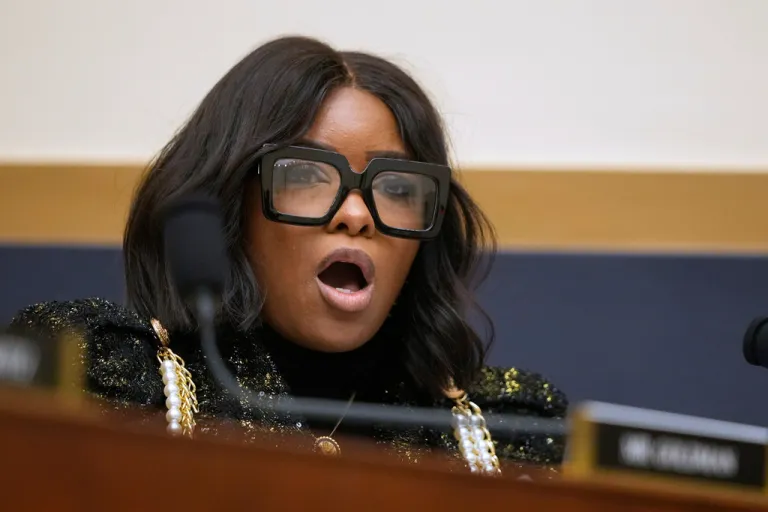 Jasmine Crockett speaks during a hearing.