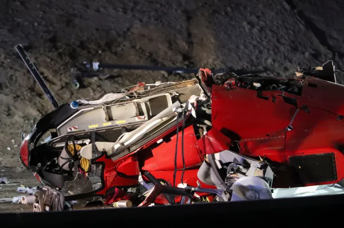 Three injured as medical helicopter crashes on Sacramento highway
