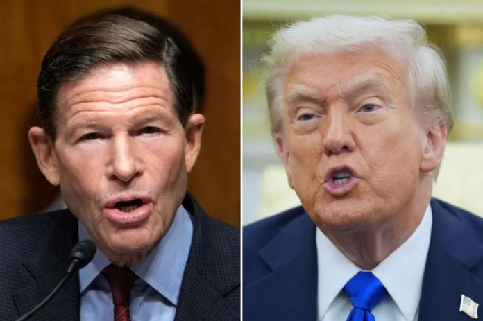 Trump says Blumenthal should ‘no longer’ be allowed to speak