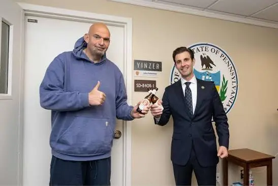 Sen. John Fetterman (D-PA) and Rep. Chris Deluzio (D-PA)