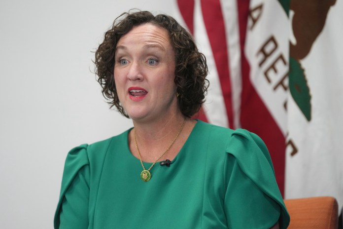 Porter threatens to walk out of interview over follow-up questions on California Trump voters