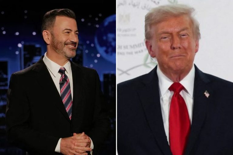 Jimmy Kimmel and Donald Trump collage