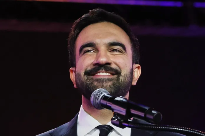 New York City mayoral candidate Zohran Mamdani speaks during a rally, Oct. 26, 2025, in New York. (AP Photo/Heather Khalifa, File)