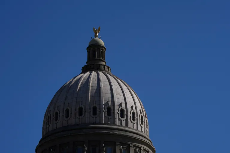 The Idaho state Capitol.