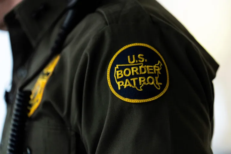 Gregory Bovino, chief patrol agent of the U.S. Border Patrol's El Centro Sector, stands in a conference room before an interview with The Associated Press in Los Angeles, Monday, Aug. 25, 2025.