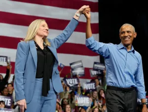 Obama takes aim at Trump in Virginia get-out-the-vote event for Spanberger
