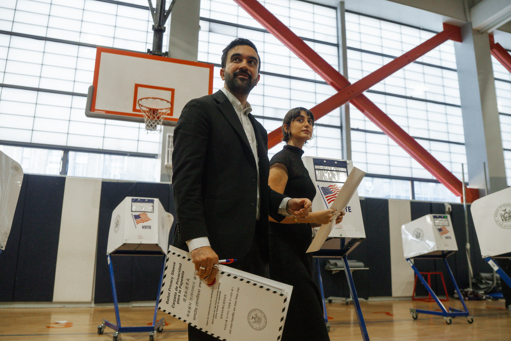 Mamdani casts ballot for himself