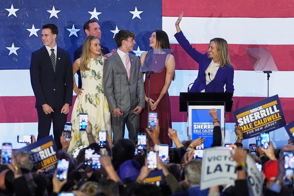 Sherrill sails to victory in New Jersey governor’s race against Ciattarelli in blow to Republicans