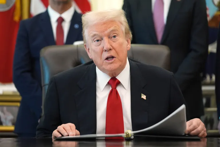 President Donald Trump speaks during an event about drug prices.