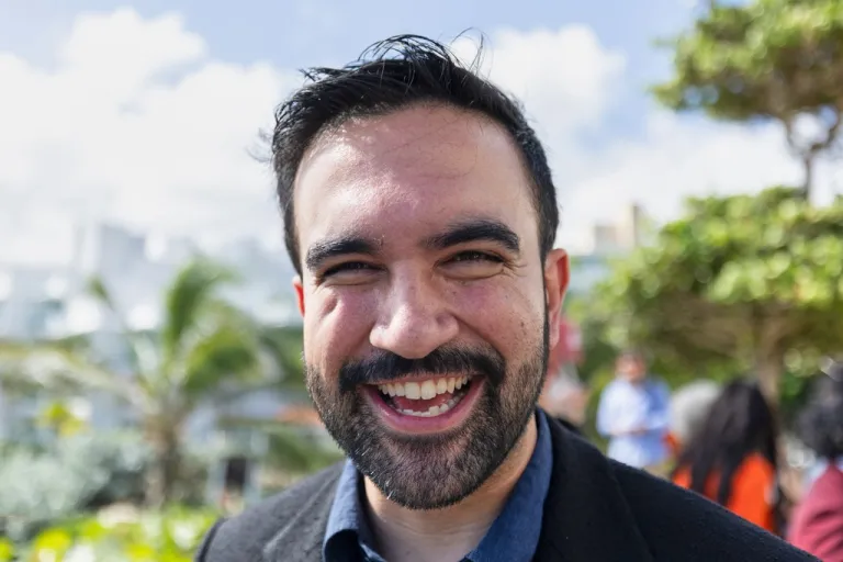 New York City Mayor-elect Zohran Mamdani departs El Hotel Caribe Hilton after attending the SOMOS Puerto Rico conference in San Juan, Puerto Rico, Saturday, Nov. 8, 2025.