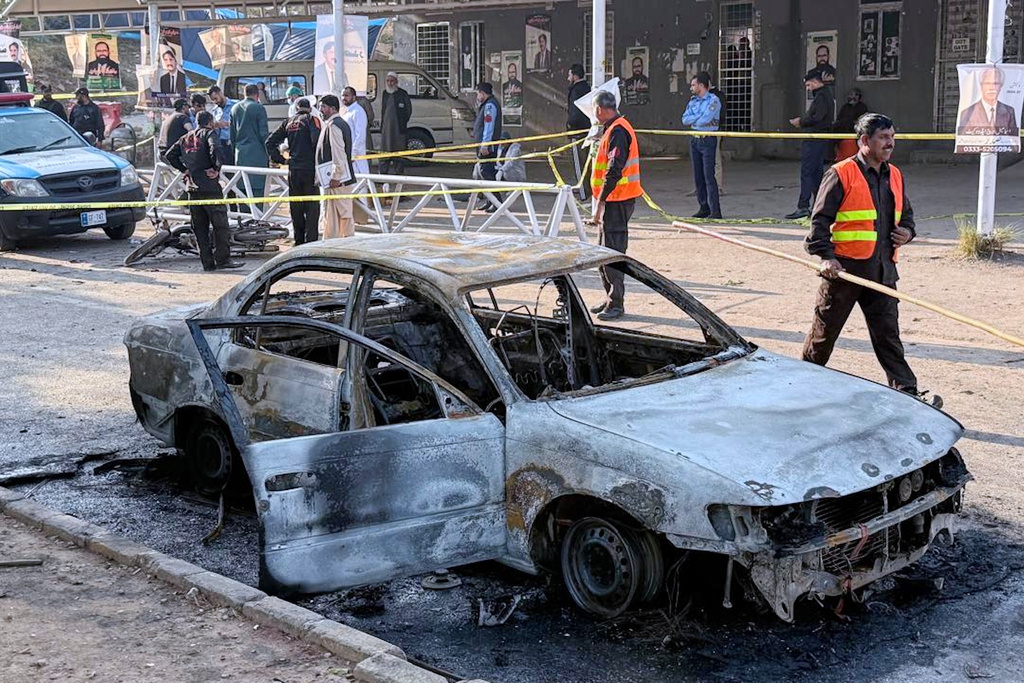 Suicide bomber kills 12 in Pakistan, wounding dozens more in blast heard for miles