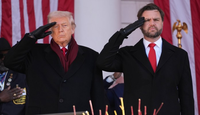 Marine veteran Vance joins Trump for Arlington ceremony honoring troops Marine veteran Vance joins Trump for Arlington ceremony honoring troops