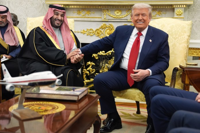 Trump downplays Khashoggi murder as he fetes Saudi prince