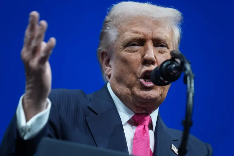 President Donald Trump speaks during the Saudi Investment Forum at the Kennedy Center, Wednesday, Nov. 19, 2025, in Washington.