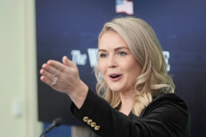 White House press secretary Karoline Leavitt.