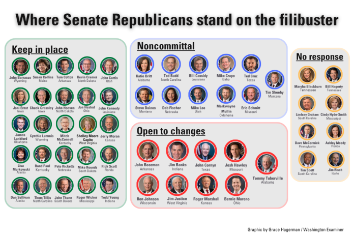 Filibuster whip count