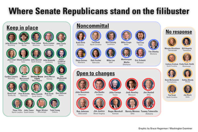 Filibuster whip count