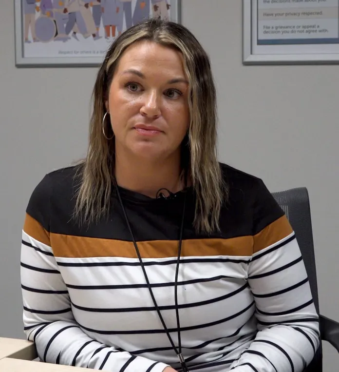 woman sitting in chair