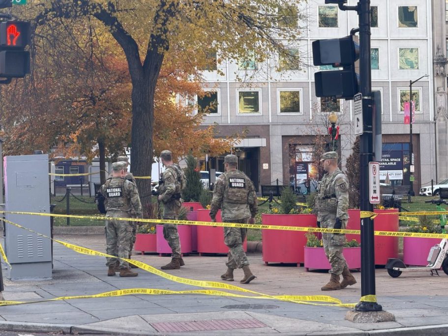 Two National Guard troops critically injured  in shooting near White House