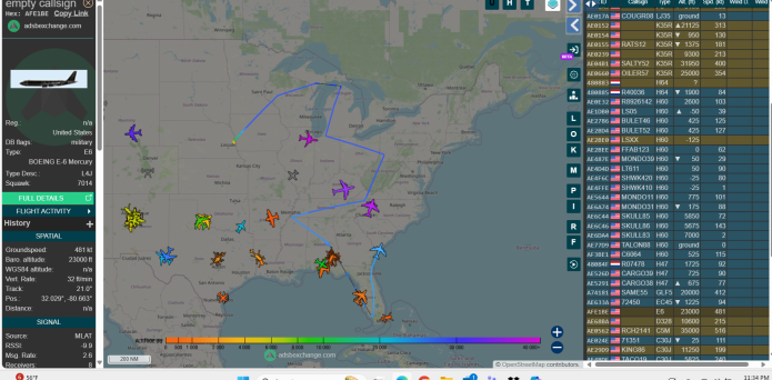 Flight tracking data