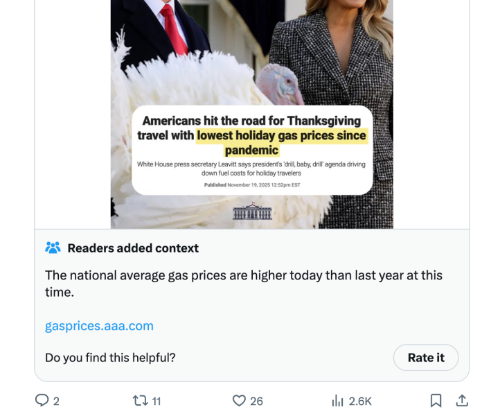 White House community note.