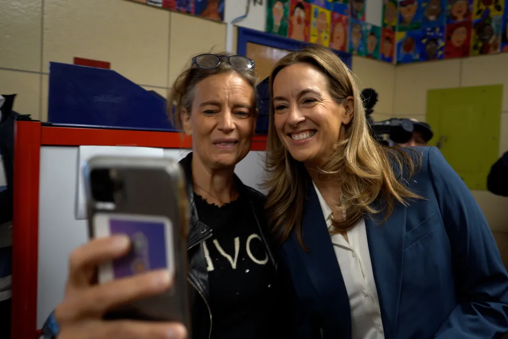 Mikie Sherrill casts ballot in New Jersey