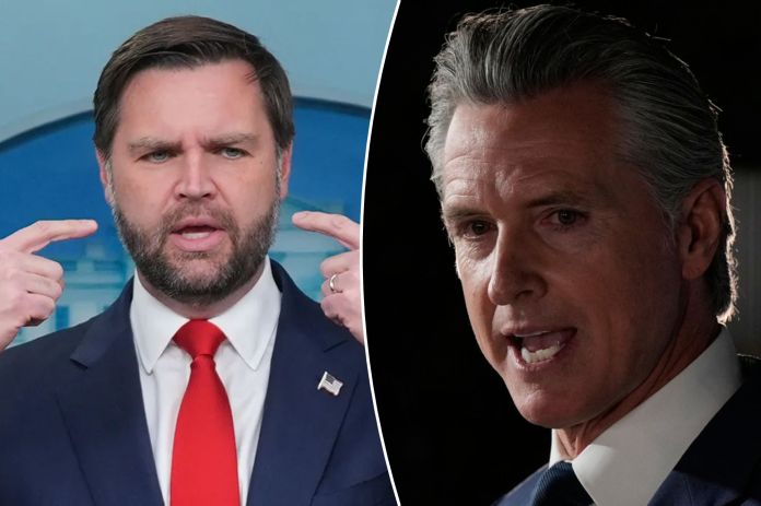 Newsom leads Vance in potential 2028 presidential matchup: Poll Newsom leads Vance in potential 2028 presidential matchup: Poll