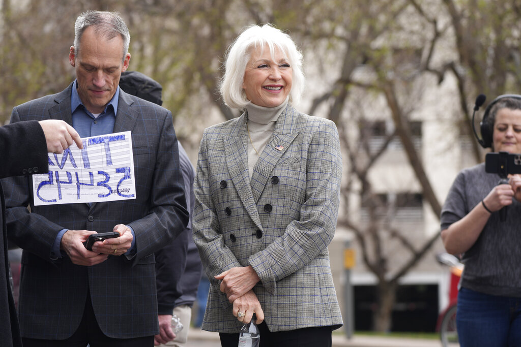 Tina Peters pushes election-rigging narrative hours after release from prison