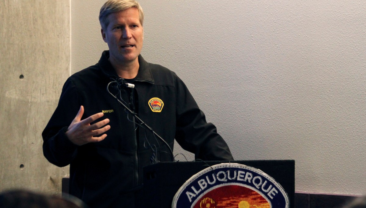 Albuquerque mayor bashes rival’s supporters over ‘I heart Tim Keller’ sweatshirts for homeless